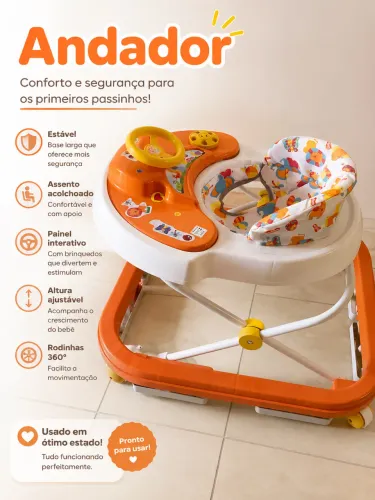 Andador Styll Baby Laranja