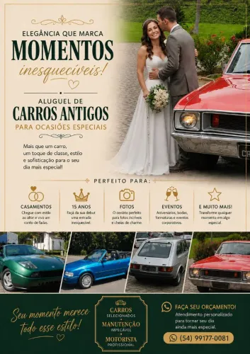 Aluguel de carros antigos para casamentos, festas, eventos 