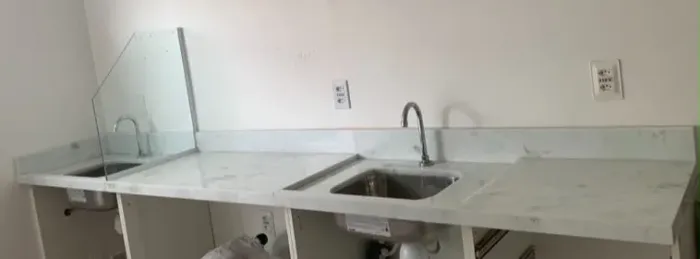 Bancada Granito com Cubas Instaladas 2,95x0,53m
