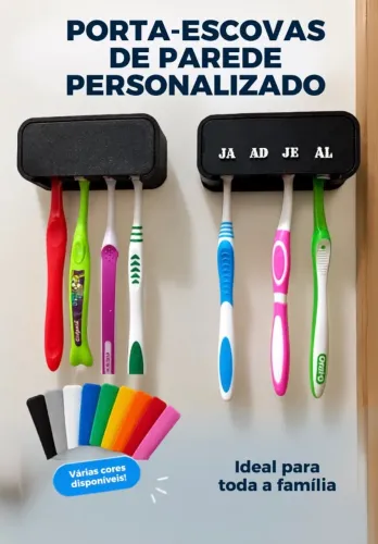 Porta escova de dentes personalizado /impresso em 3D