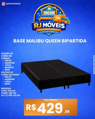 Base box Queen bipartida
