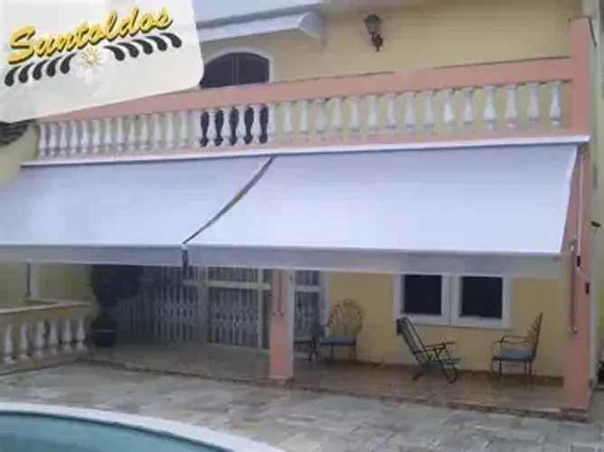 Toldo Cortina Retrátil em Alumínio completo