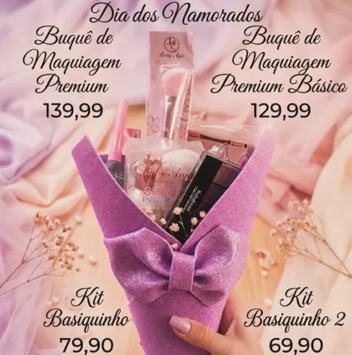 Buquê de maquiagem 