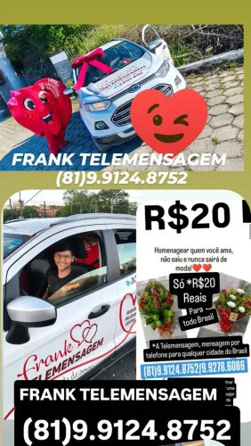 R$20 telemensagem para todo Brasil e ao vivo para Caruaru e região