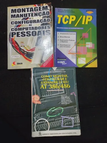 Livros Pc antigo XT/AT 286/386 e 486, Pentium,peças,informática,CPU,computador