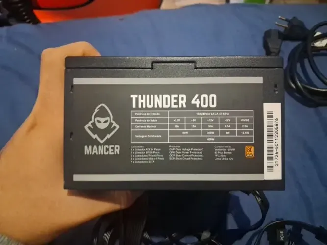 FONTE MANCER THUNDER 400W SELO 80 PLUS BRONZE