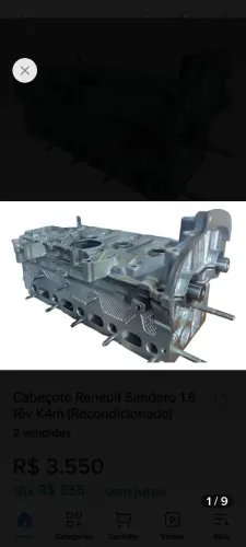Cabeçote Renault 1.6 16v revisado