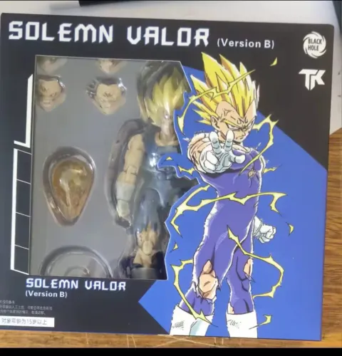 Vegeta SSJ Majin Battle Damage Black Hole 1/12 Estilo S.H. Figuarts Dragon Ball