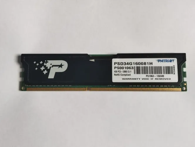 Memória Ram Patriot 4gb DD3