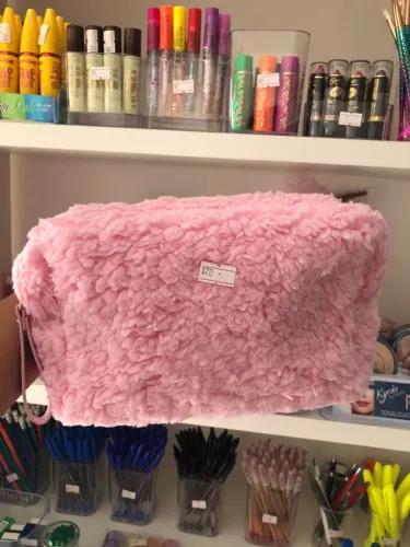 Nécessaire Aveludada Rosa