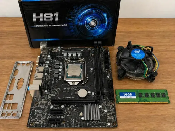 Kit Processador I7 4790 + Placa H81 100/1000 + Ram 16gb