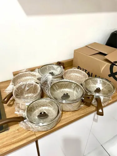Kit Panelas Antiaderente 10 Peças - Novo na Caixa