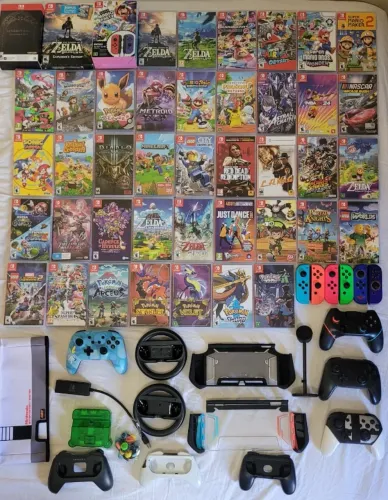 Nintendo Switch Jogos e Controles