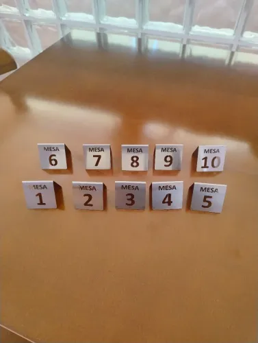 Numeração de mesa