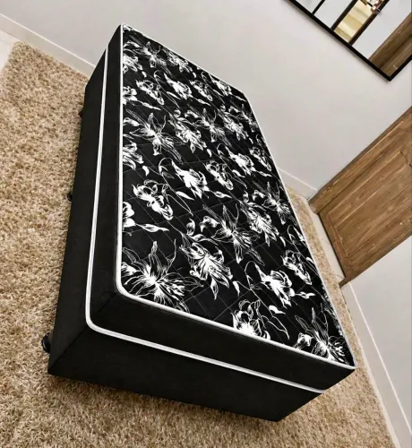 Cama Box Solteiro Completa com Colchão 20Cm - Entrega Rápida