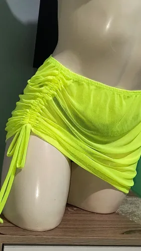 Saia tule verde neon