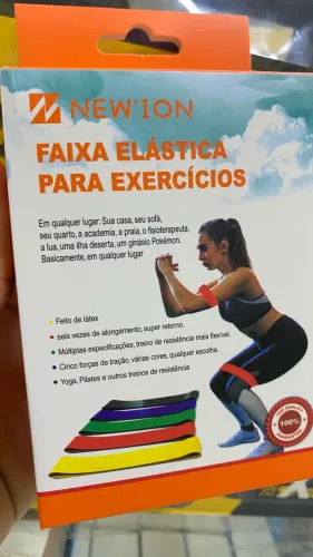 Kit Faixa elástica para exercícios com 5