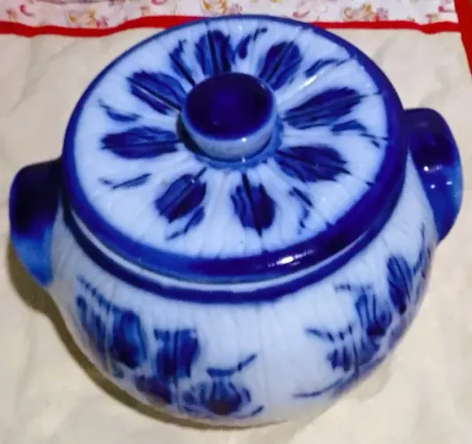 Sopeira de porcelana azul colonial Monte Sião *