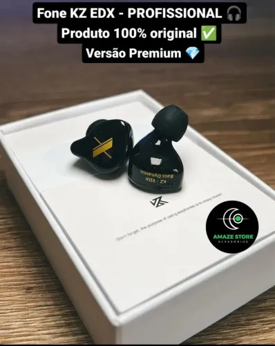 Fone KZ EDX Original Monitor In Ear Alta Qualidade