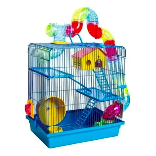 Gaiola Hamster Labirinto Casa Grande 3 Andares