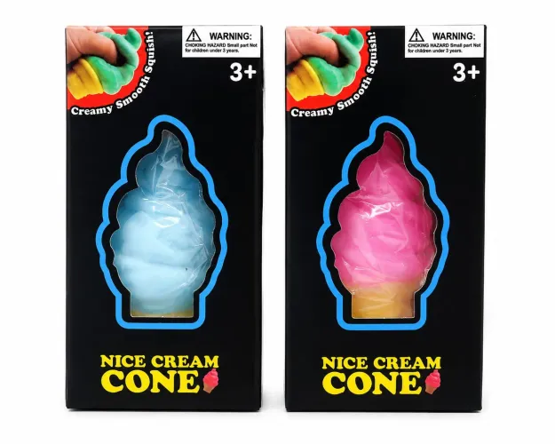 Squish Sorvete Nice Cream Cone Anti Estresse Fidget Toy