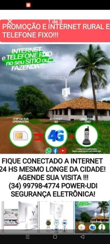 Internet rural ou residencial via satélite 