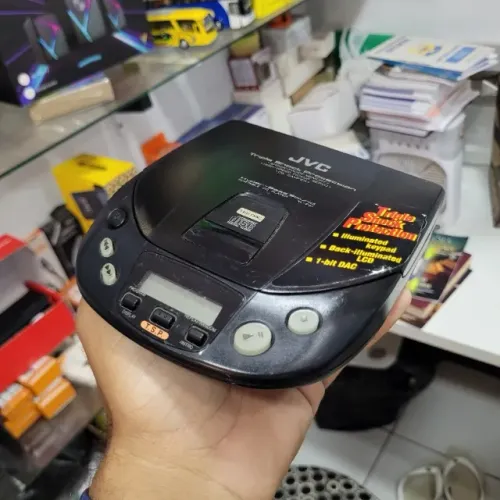 Discman JVC XL-P81 Testado e Funcionando Proteção Contra Choques
