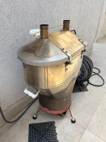 Churrasqueira inox à bafo