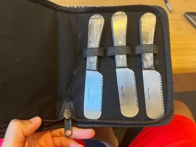 Kit Profissional C/ 3 Facas Hand Stripping Cães E Gatos Pet