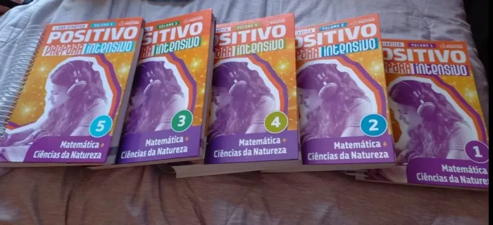 Vendo Livro Didático Kit completo POSITIVO - Matemática / ciências naturais 