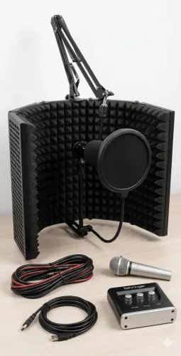 Equipamento de som + cabos