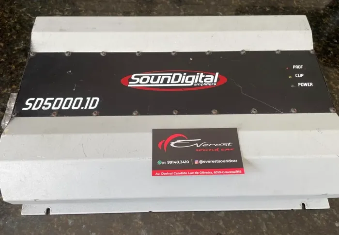 Módulo amplificador SOUNDIGITAL sd5000 lata antigo