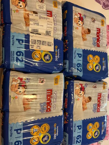 Fralda descartável tamanho P