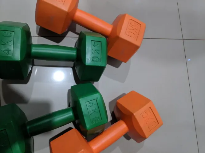 kit halteres sextavados total 18kg