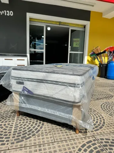 Colchão de Mola Ensacada Pilow Alto 33 cm altura Novo