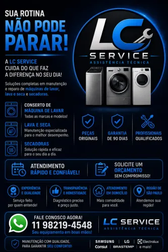 LC Service - Assistência técnica especializada em conserto de máquina de lavar