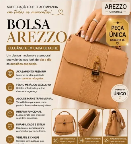 Bolsa tiracolo e de mão Arezzo