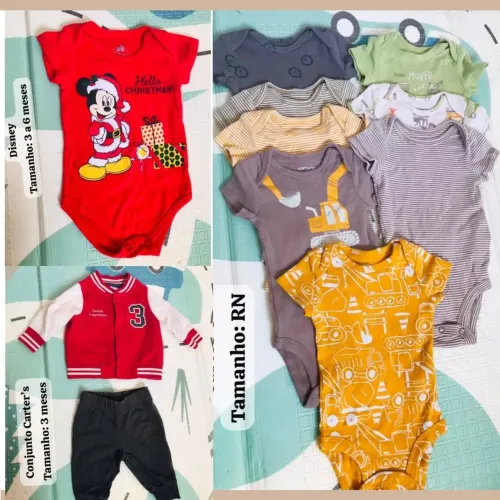 Roupas de Bebê, múltiplas marcas.