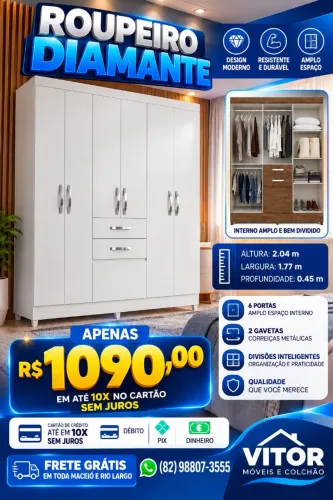 OFERTAS DE GUARDA ROUPA CASAL APARTI DE