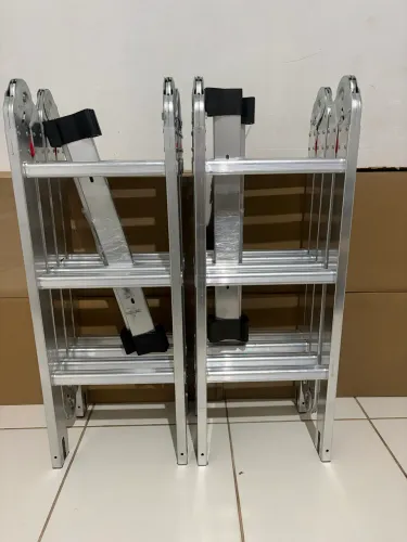 Escada articulada multifunções,  4x3, 12 degraus