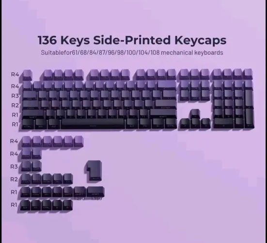 Teclas de teclado mecanico keycaps