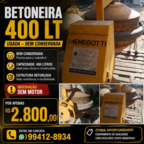 BETONEIRA 400LT USADA
