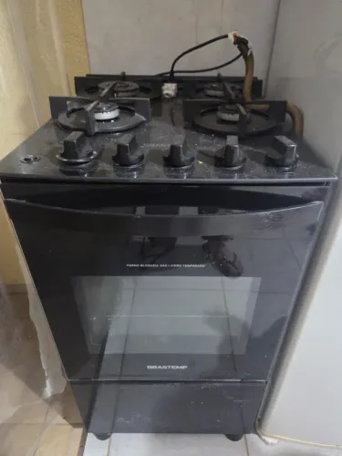 Fogão Brastemp 4 bocas com dupla chama
