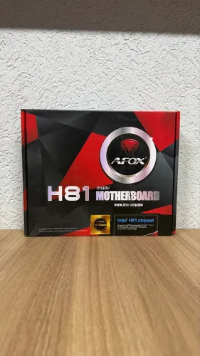 Placa-mãe AFOX H81 - LGA 1150 (Nova Lacrada)