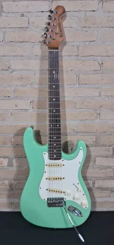 Guitarra Giannini Stratosonic Anos 80 Surf Green - Caps Alnico & Big Block
