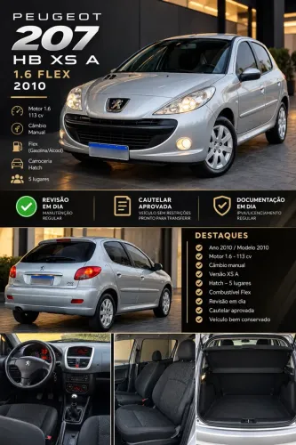 Peugeot 207 XS 1.6 Flex 16V 5P Aut. 2010