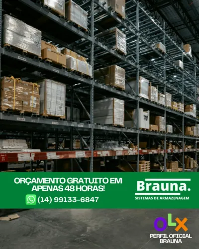 Estante Blocada Brauna - Armazenagem Compacta e Segura