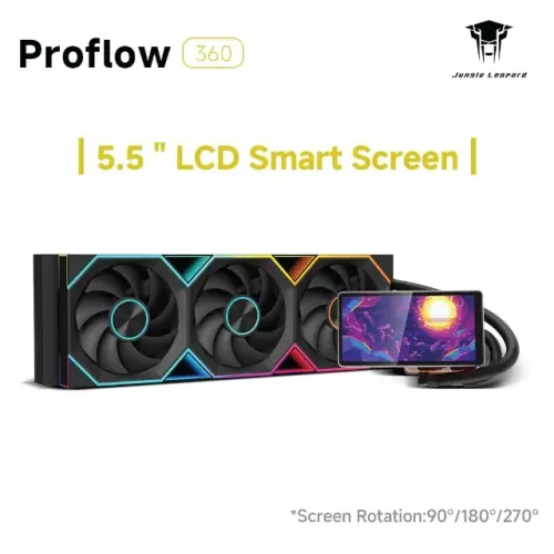 Water Cooler Jungle Leopard Pro Flow 360mm Tela Lcd 5.5 Argb