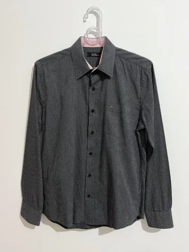 Camisa Social Masculina Aramis Slim Fit Estampada Tam. P Original