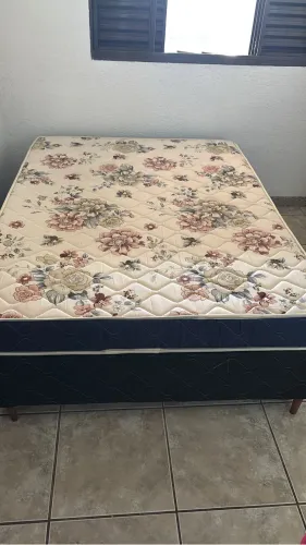 Cama Casal BOX com Colchao